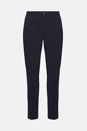 Stretch Cotton Pants, Navy blue, hi-res