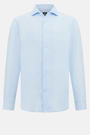 Regular Fit Linen Shirt, Light Blue, hi-res