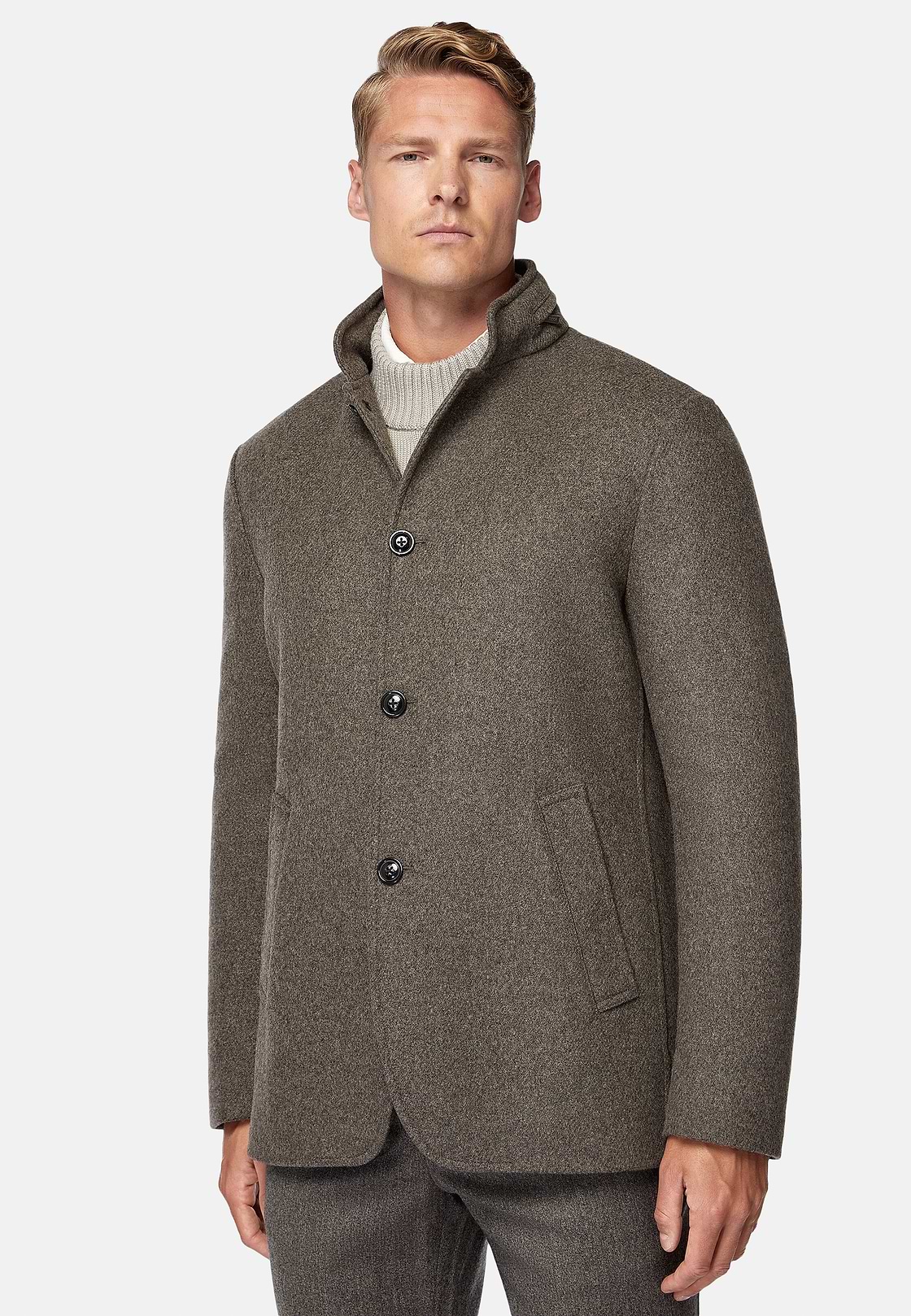 Chaquetón De Lana, Taupe, hi-res