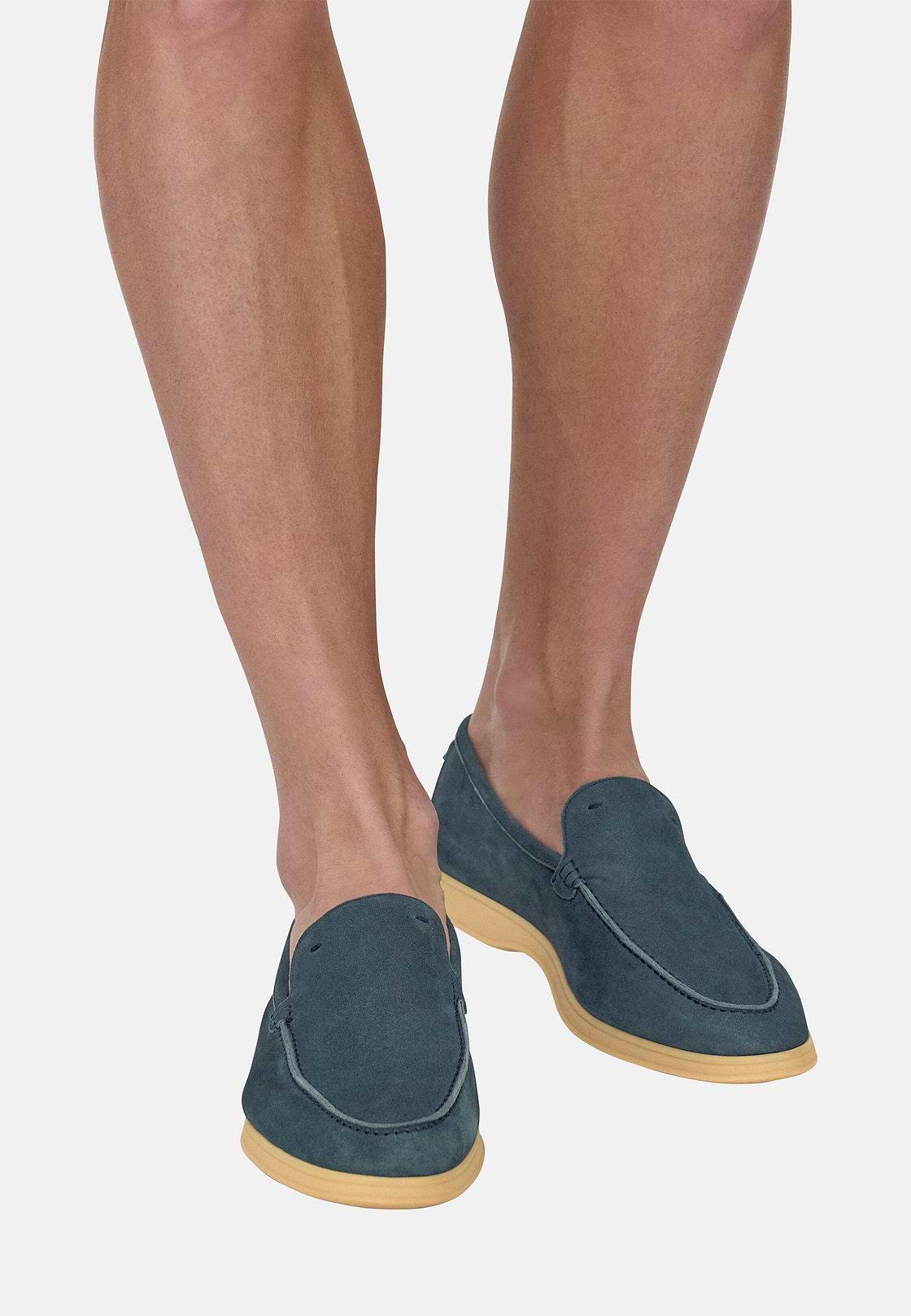 Mocassini Aria In Pelle Scamosciata, Navy, hi-res