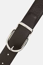 Ceinture Réversible En Cuir, Marron foncé, hi-res