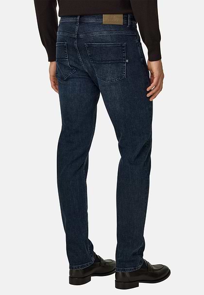 Jeans in Elastisch Denim Blue Black, Dark Blue, hi-res