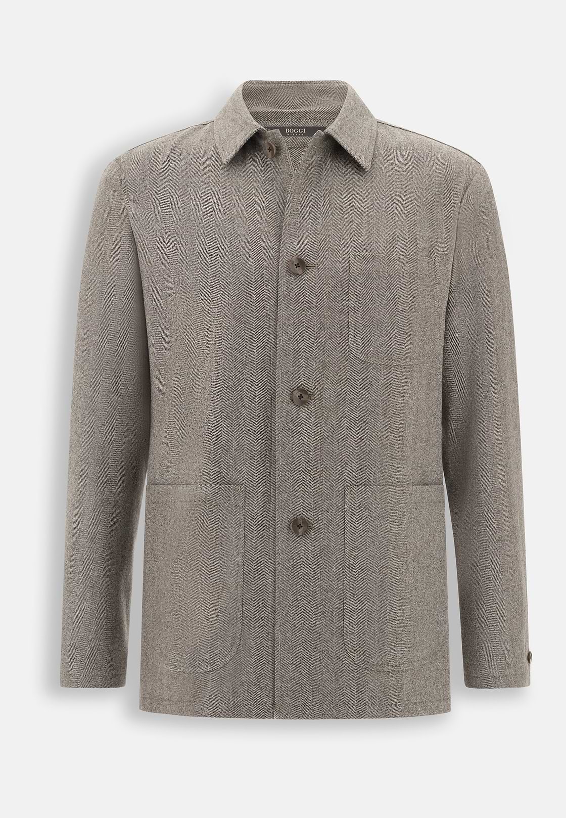 Giacca Camicia Resca in Lana, Taupe, hi-res, 6