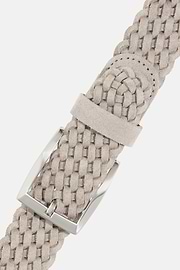 Woven Suede Belt, Ice, hi-res
