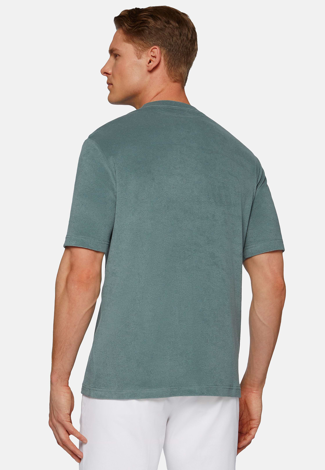 Cotton/Nylon T-Shirt, Green, hi-res