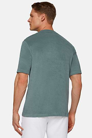 Cotton/Nylon T-Shirt, Green, hi-res