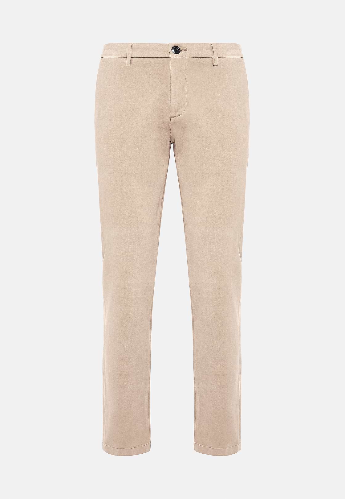 Pantalon En Coton Extensible, Sable, hi-res