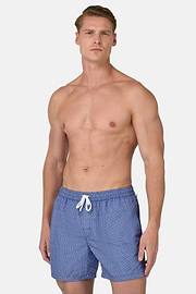 Maillot De Bain Imprimé Géométrique, Bleu clair, hi-res
