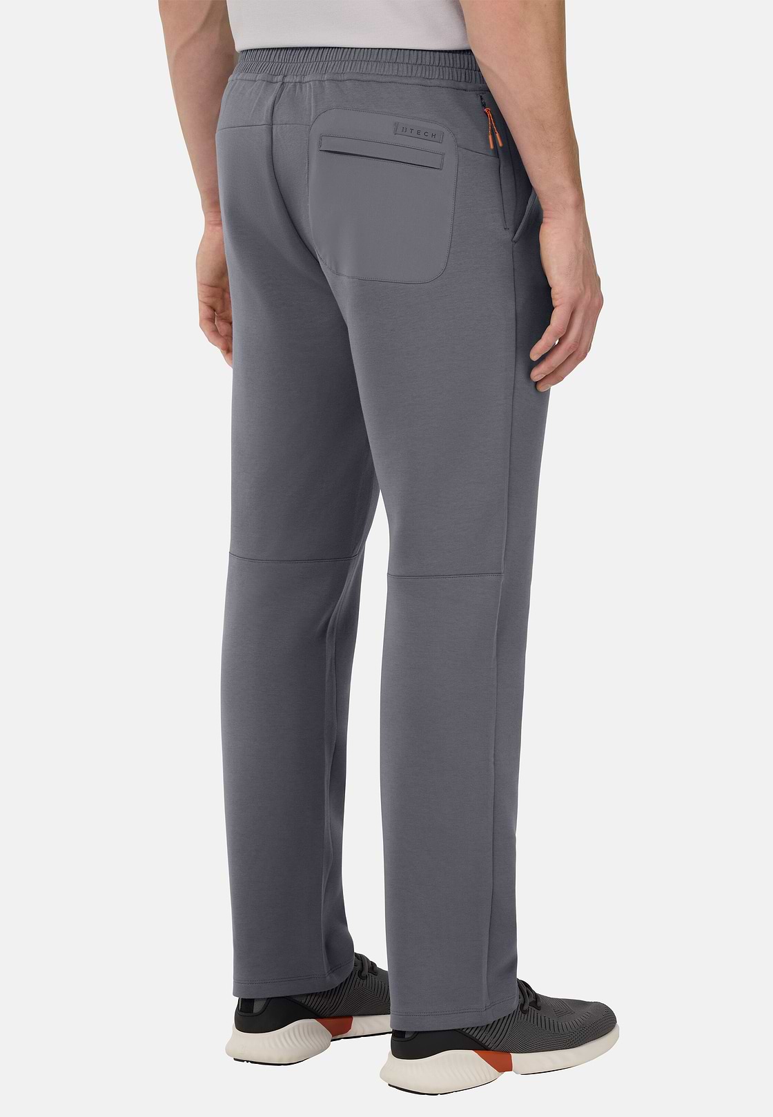 Pantalon En Coton Mélangé Scuba Léger, Charbon, hi-res