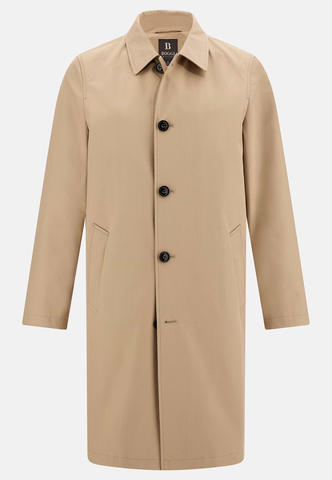 Παλτό ναυτικού τύπου από τεχνικό βαμβάκι, Beige, hi-res