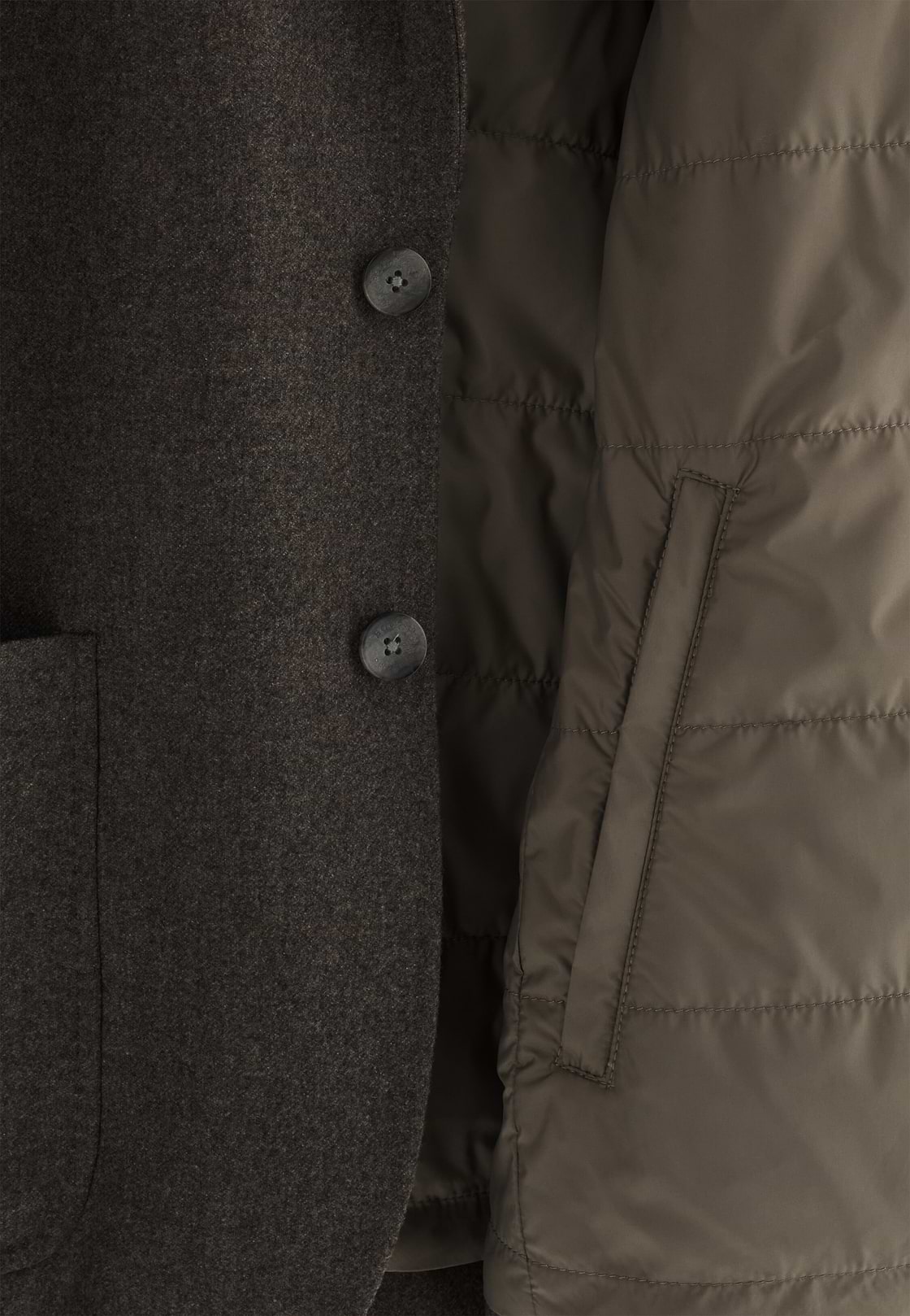 TWIST | Blazer in Wool Flannel, Taupe, hi-res, 5