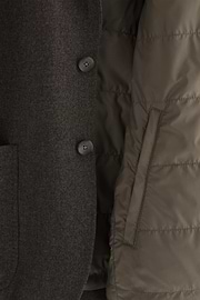TWIST | Blazer in Wool Flannel, Taupe, thumb, 5
