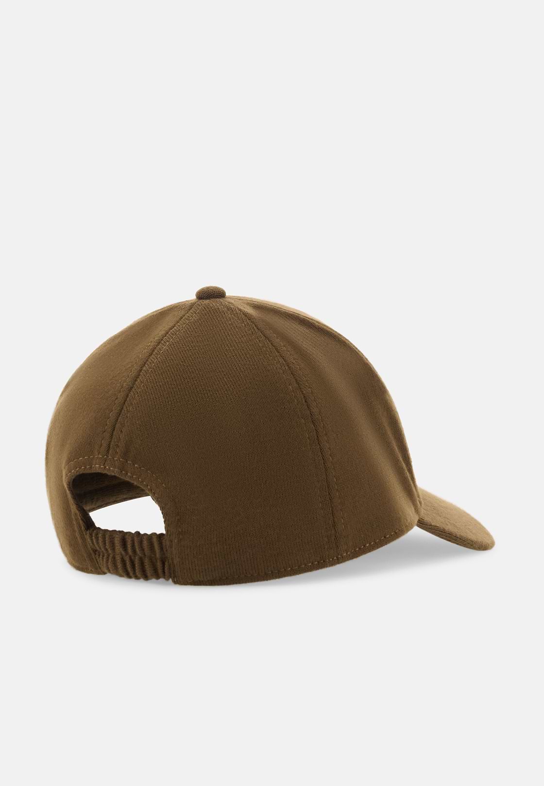 Peaked Cap in Knitted Fabric, Biscuit, hi-res, 3