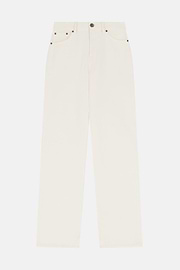 Cotton Denim Jeans, OFFWHITE, thumb, 5