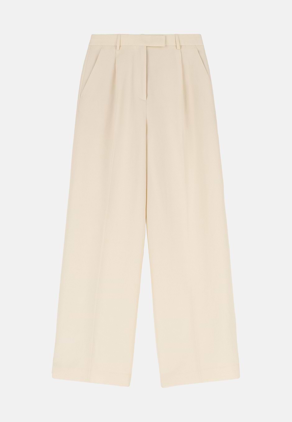 Linen Blend Trousers, OFFWHITE, hi-res