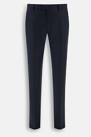 Pak Krijtstreep in Elastisch Wol, Navy blue, thumb, 8