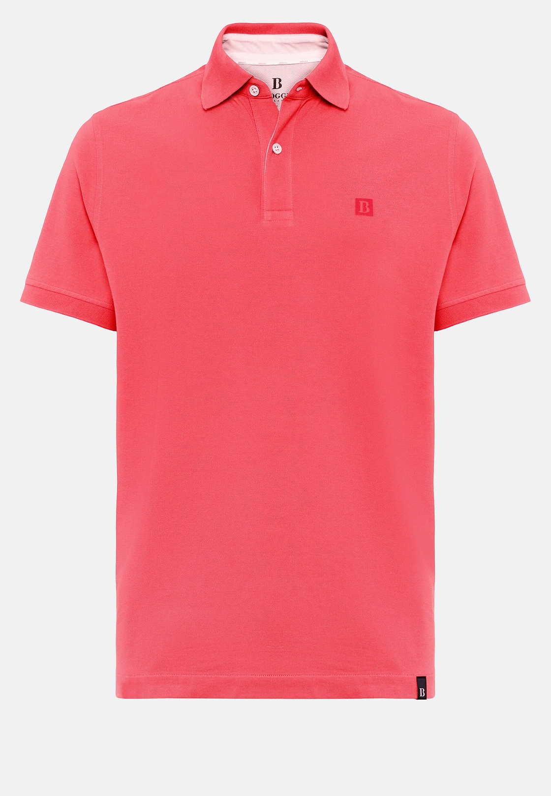 Polo De Piqué De Algodón, Fucsia, hi-res