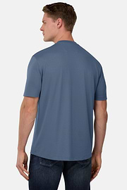 S.Cafè® High-Performance Piqué T-Shirt, Air-blue, hi-res