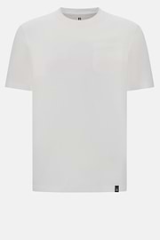 Cotton Jersey T-Shirts with Breast Pockets, White, hi-res