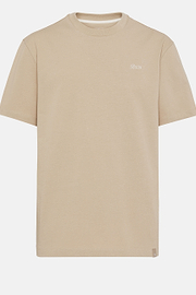 Organic Cotton Blend T-Shirt, Beige, hi-res