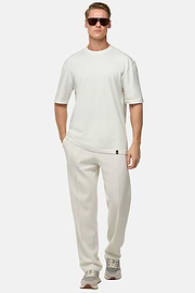 T-Shirt In Jersey Di Cotone, Bianco, hi-res