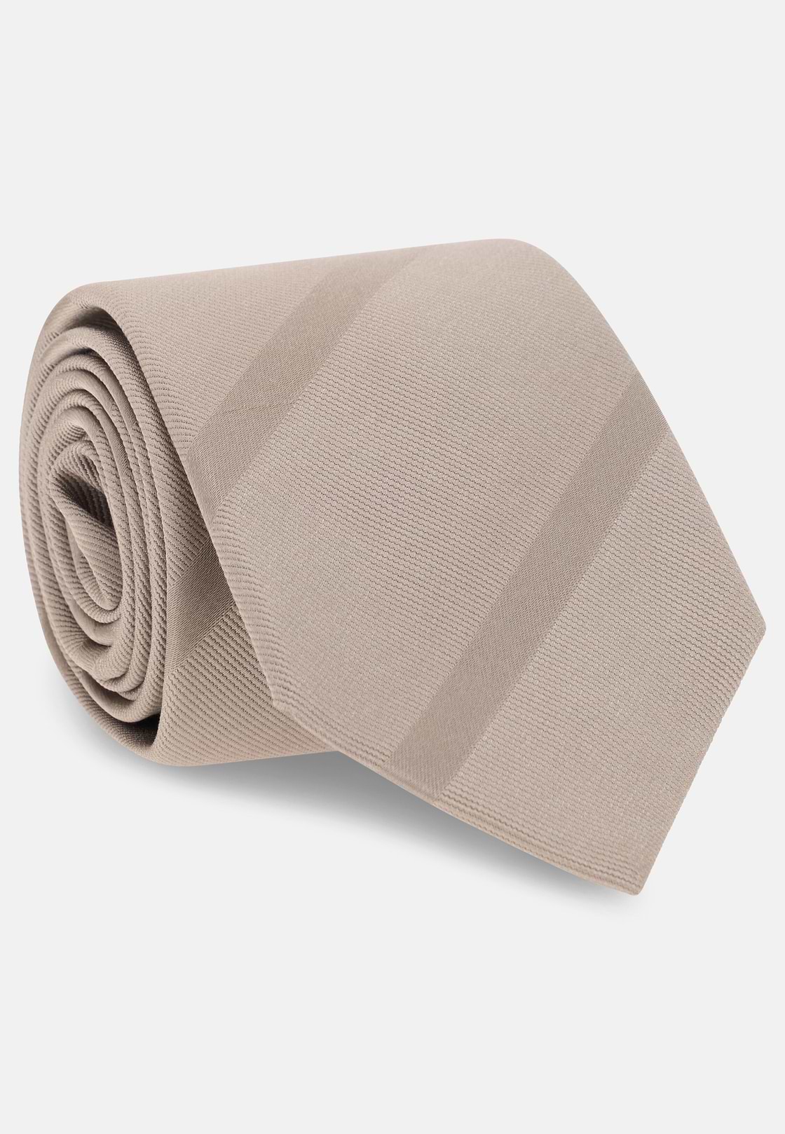 Regimental Silk Blend Tie, Taupe, hi-res, 2