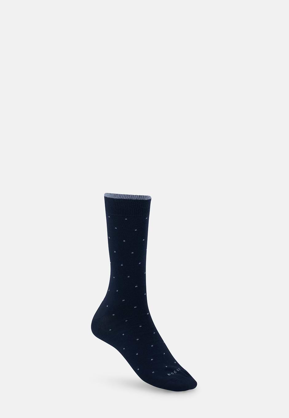 Kurze Socken Punktemuster aus Mischgewebe, Navy blau, hi-res