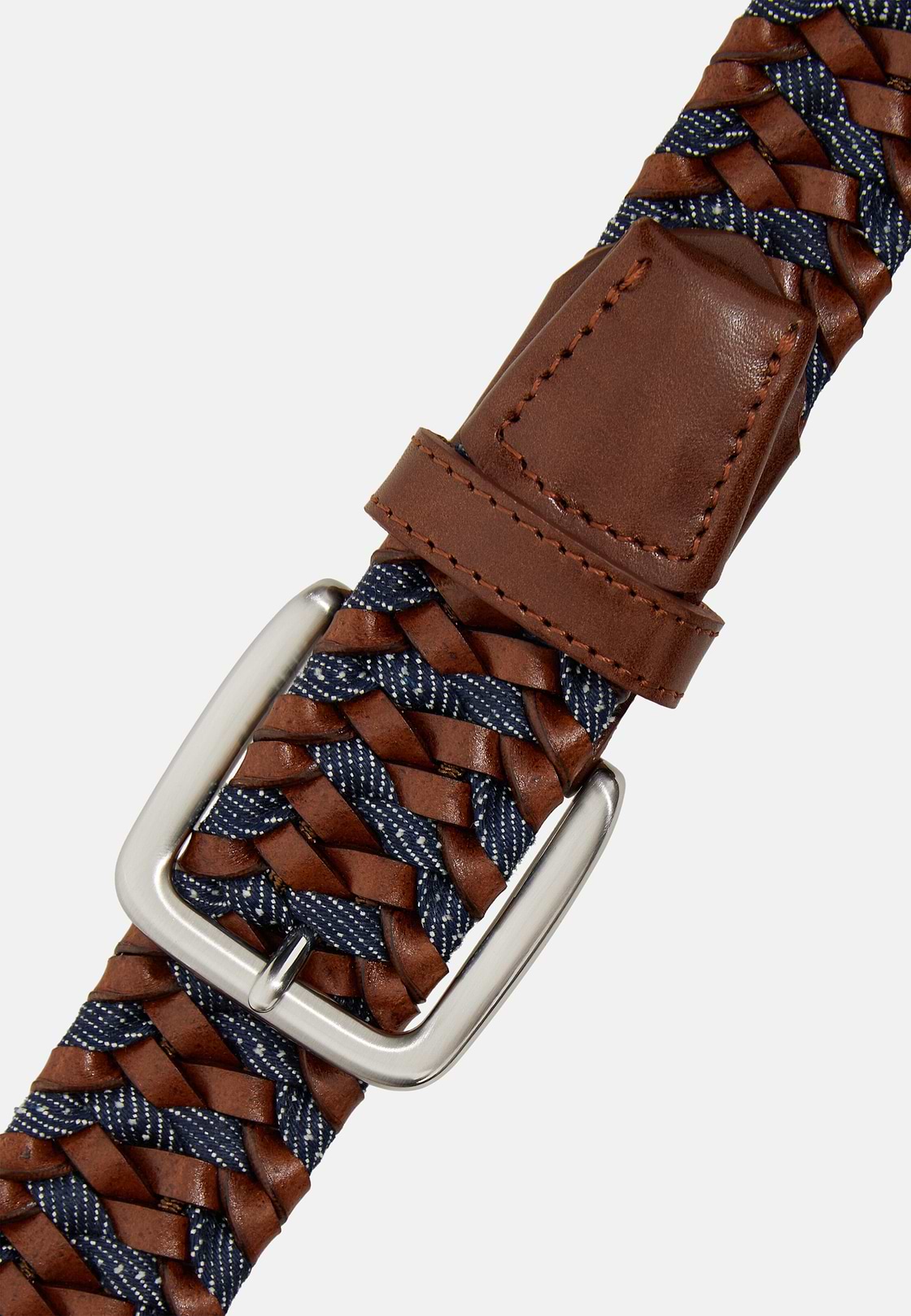 Ceinture tressée Extensible, Marron, hi-res
