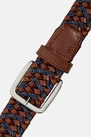 Ceinture tressée Extensible, Marron, hi-res