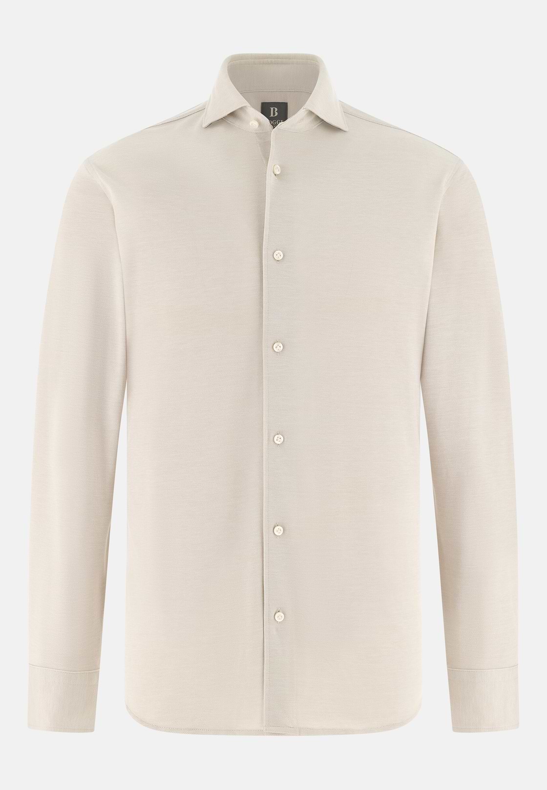 Polo Camicia In Pique, Sabbia, hi-res, 6