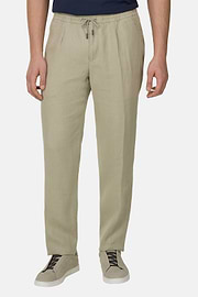 Linen Coulisse Pants, , thumb, 1