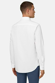 Camicia In Oxford Di Cotone Regular Fit, Bianco, thumb, 3