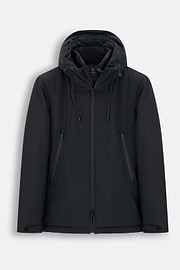 Jacket in Technical Fabric Padded, Black, thumb, 6