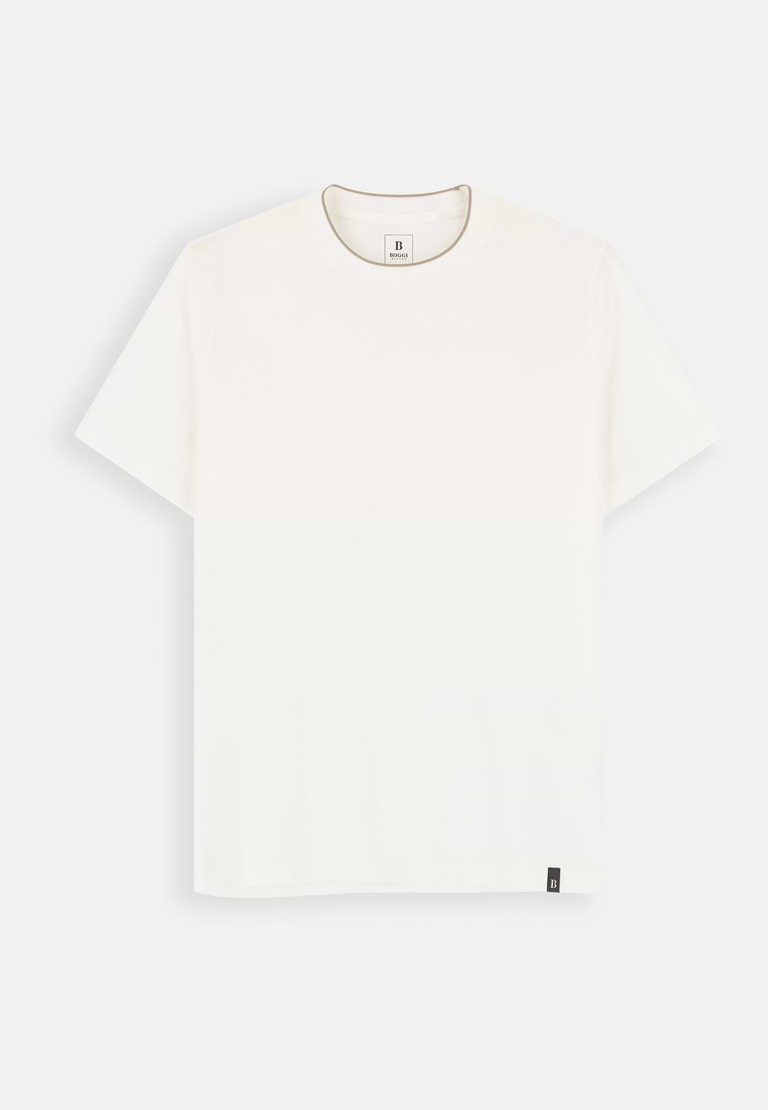 T-Shirt in Cotton Tencel, White, hi-res, 5