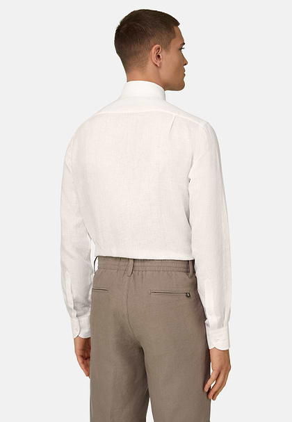 Regular Fit Linen Shirt, Sand, hi-res
