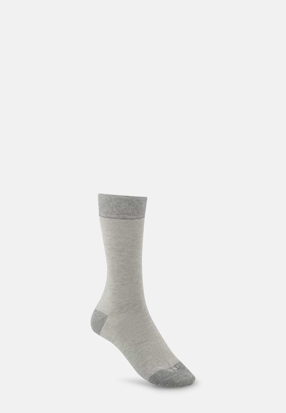 Kurze Socken Oxford-Motiv aus Mischgewebe Baumwolle, Light grey, hi-res