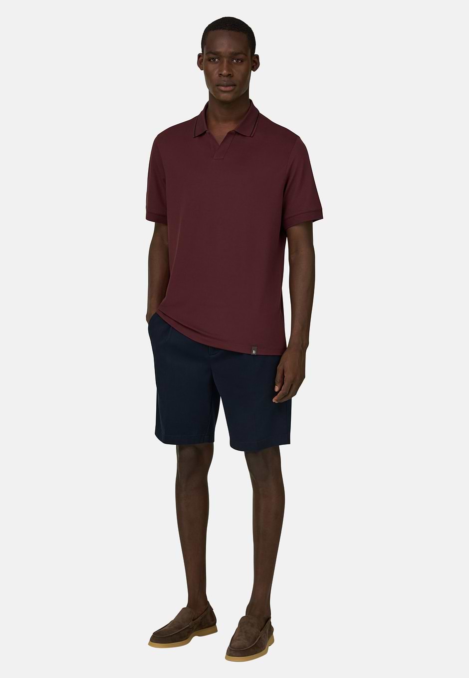 Poloshirt Aus Leistungsstarkem Piqué Mit S-Cafè®-Garn, Burgundy, hi-res