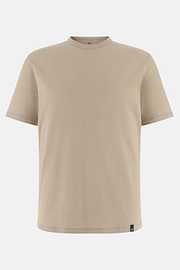 T-Shirt In Cotone Lino, Sabbia, thumb, 5