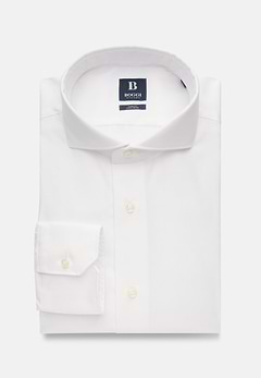 White Slim Fit Cotton Pin Point Shirt