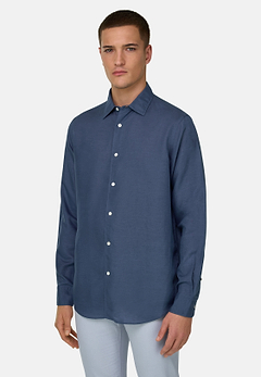 Camisa De Tencel Lino Regular Fit