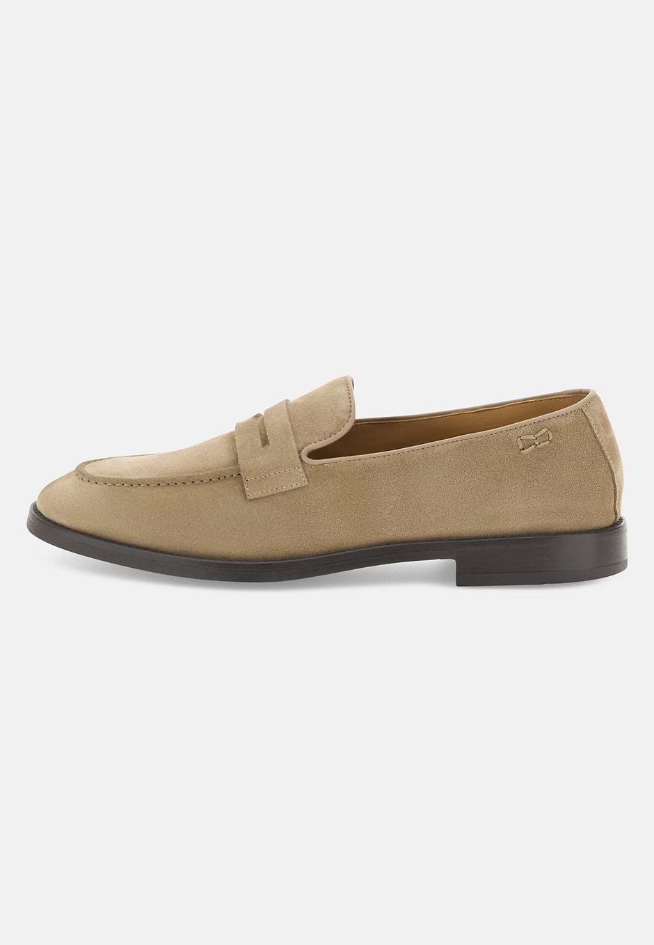 Suede Loafers, Beige, hi-res