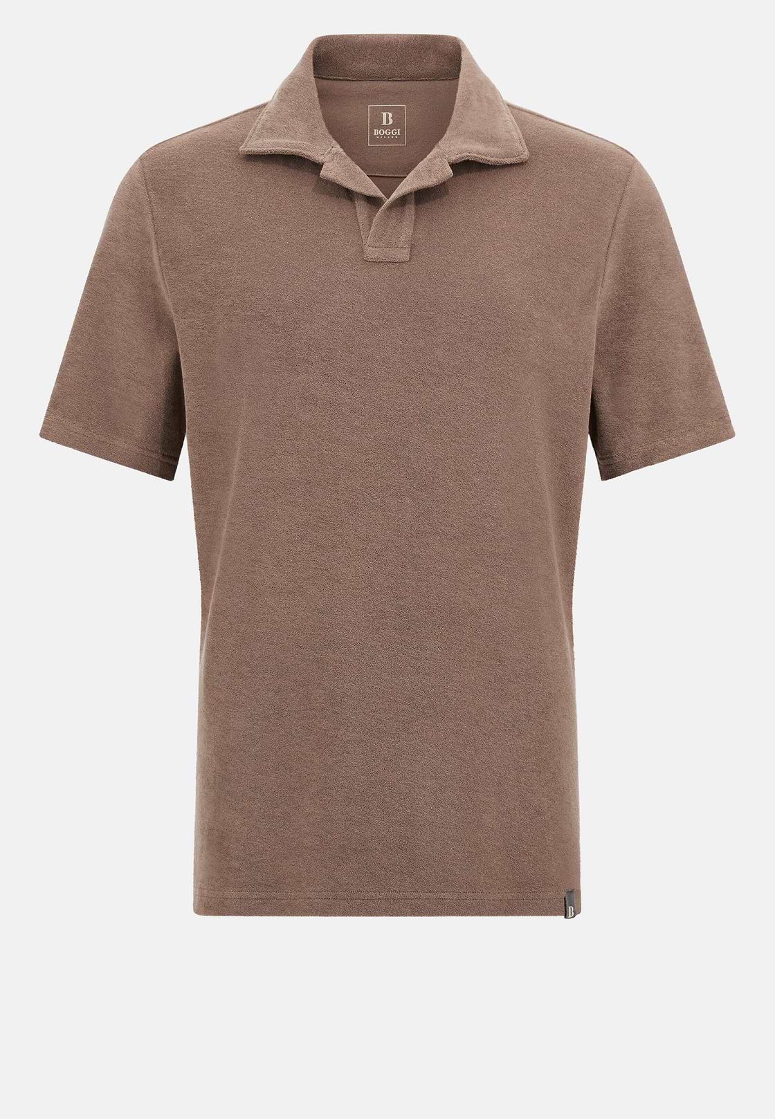 Polo En Nylon Coton, Taupe, hi-res