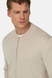 Bomber In Cotone, Sabbia, thumb, 4
