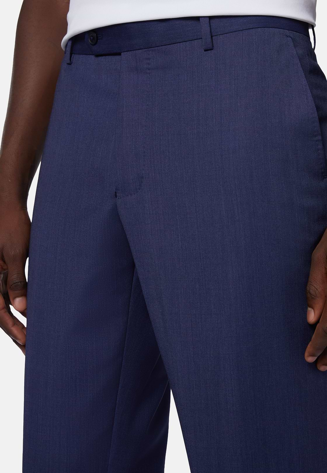 Wool B Aria Trousers, Indigo, hi-res