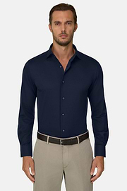 Polohemd aus japanischem jersey regular fit, DARK NAVY, thumb, 1