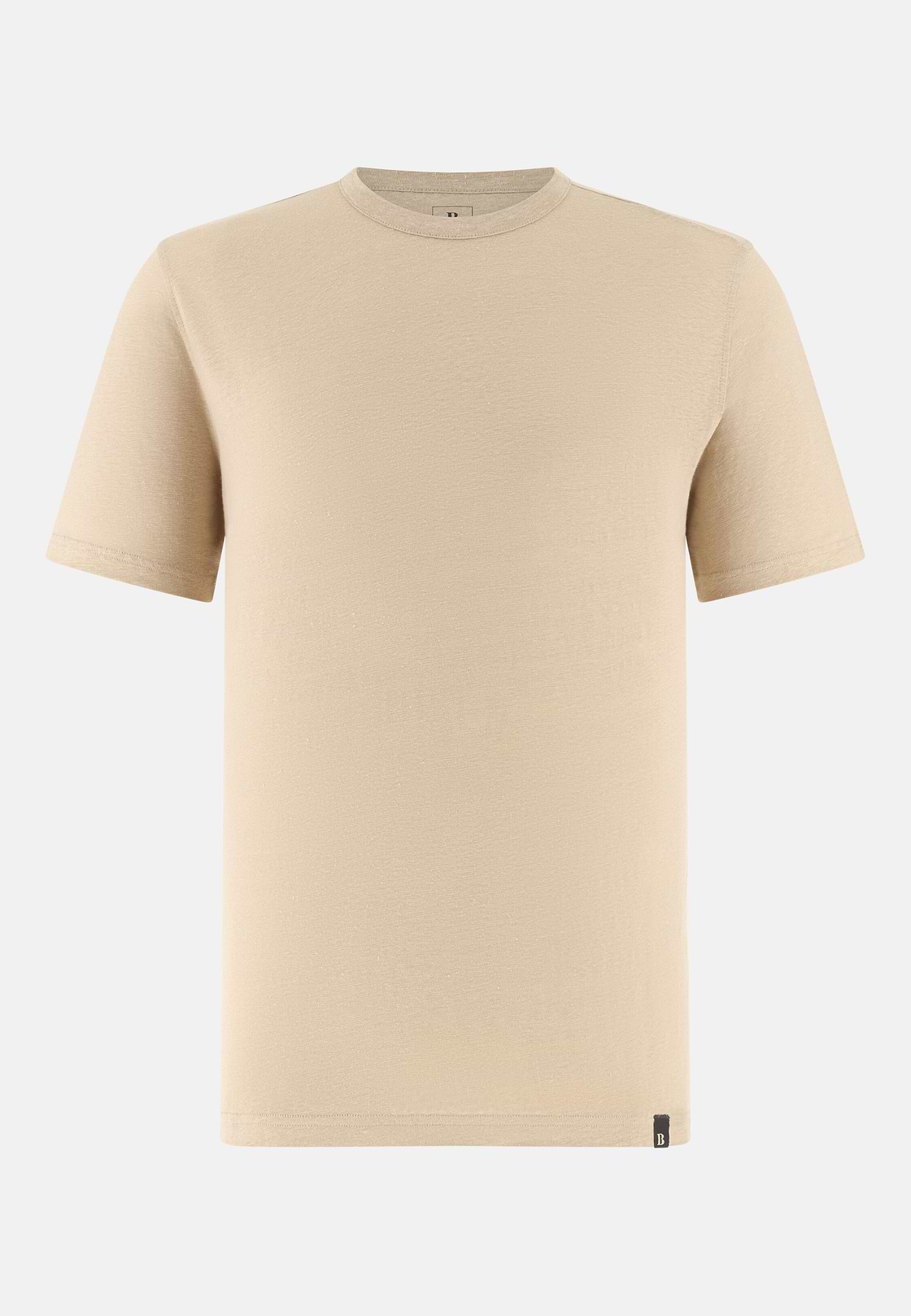 T-shirt En Jersey De Lin Extensible, Sable, hi-res, 5