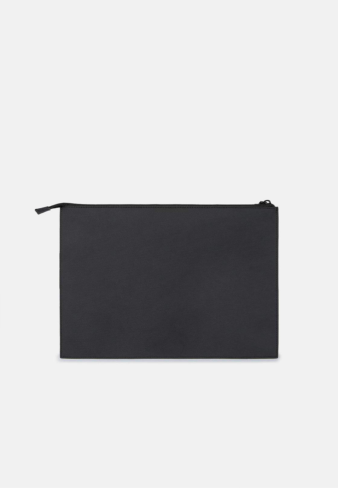 Pochette Clutch En Tissu Technique Avec Polyester Recyclé, Noir, hi-res