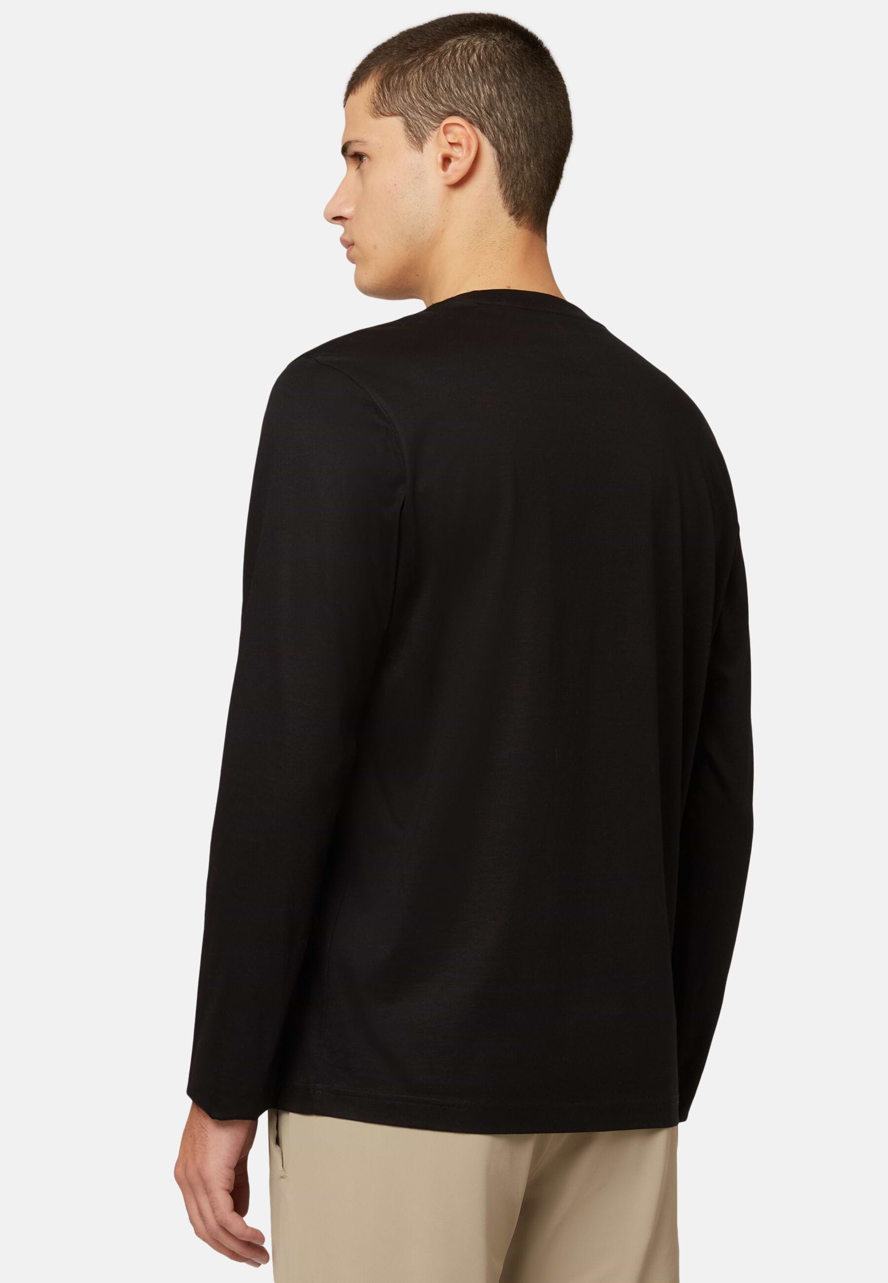 Long-sleevedPimaCottonJerseyT-shirt clothing - Image 4