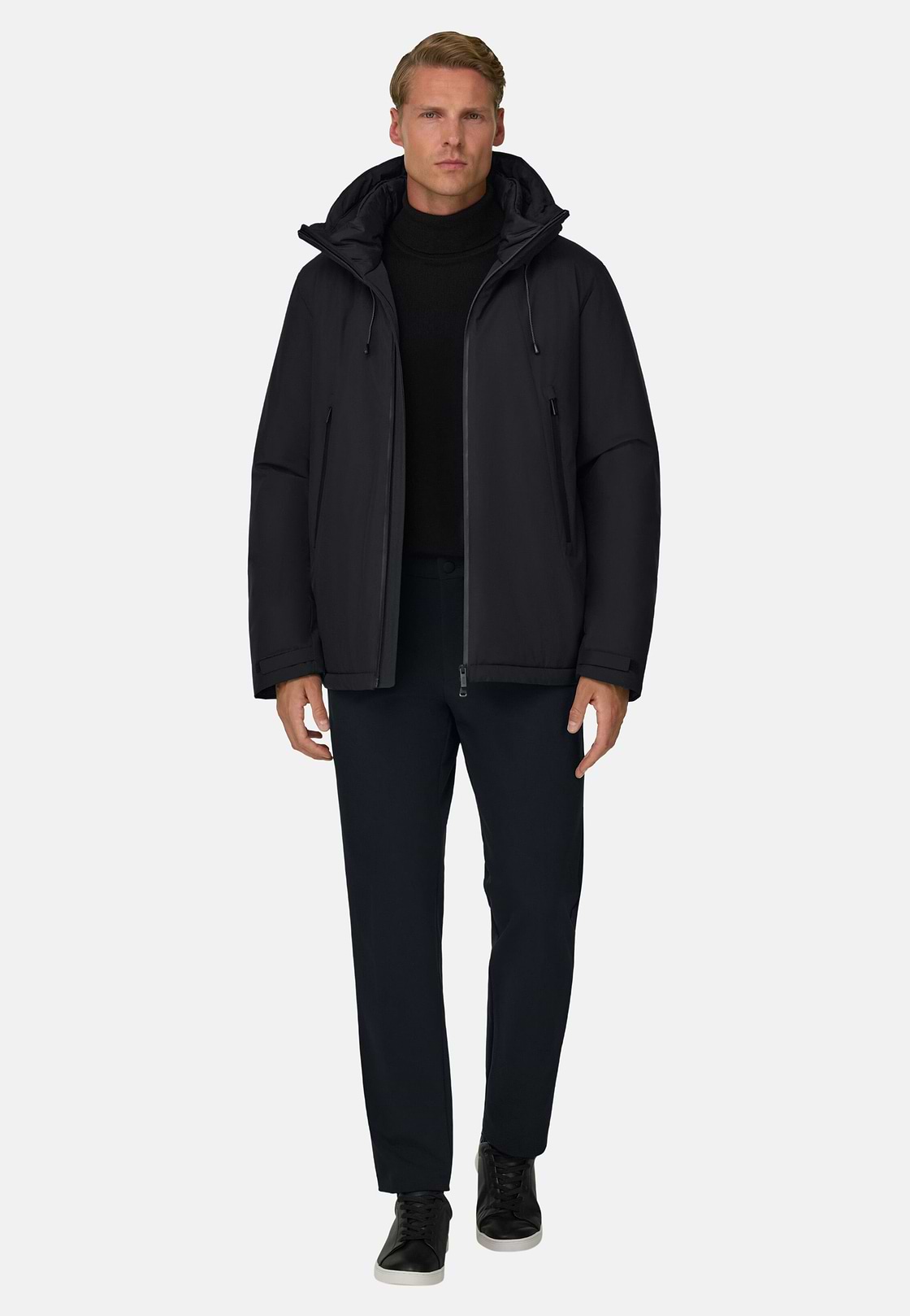 Jacket in Technical Fabric Padded, Black, hi-res, 2