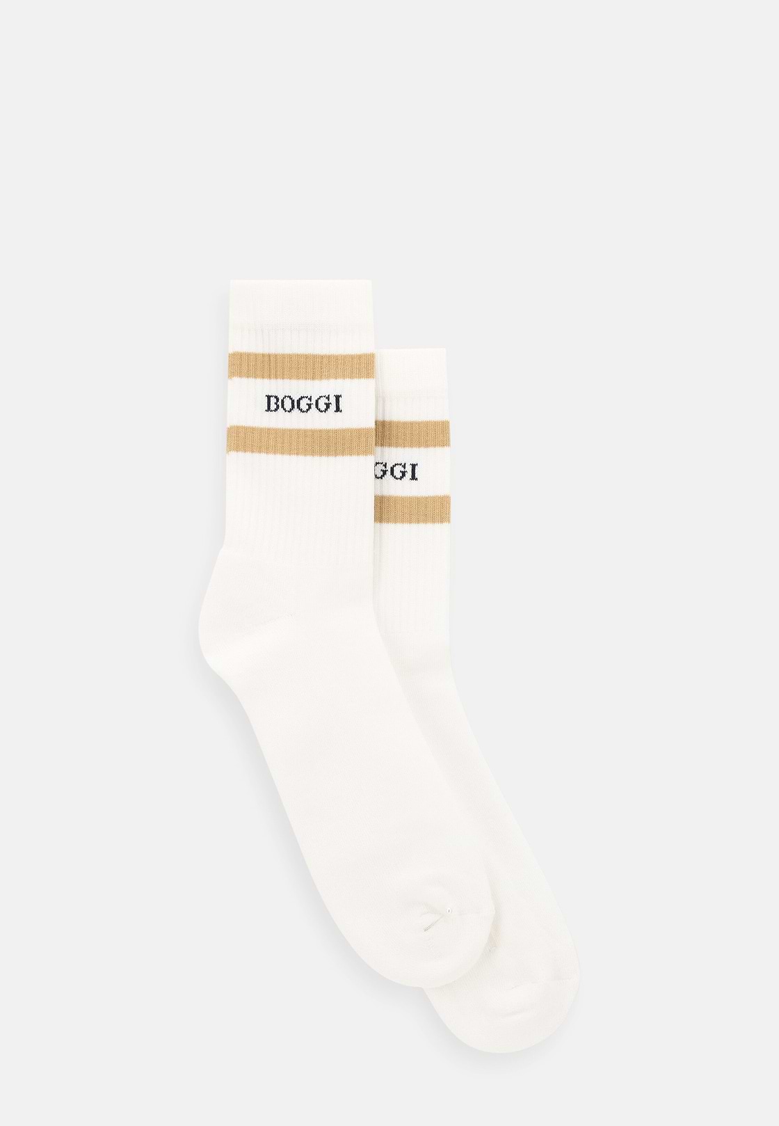 Short Socks Striped Logo Cotton Blend, White, hi-res, 2